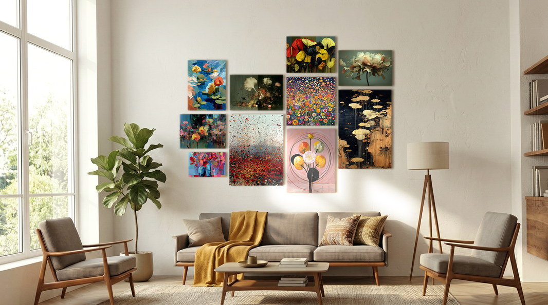 Convierte tu salón en un oasis: 10 cuadros para montar la Gallery Wall de plantas perfecta